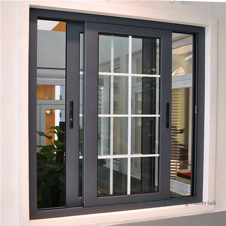 5% off Bronze Color New Aluminum Sliding Window Grill Design Tempered Glass Lowes Glazed Multi Slide Windows