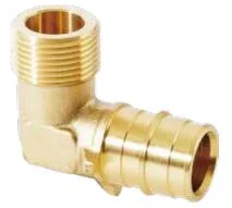 Quick and Easy Brass Fittings Female Elbow with Bracket Brass Elbow for Pex Pipe