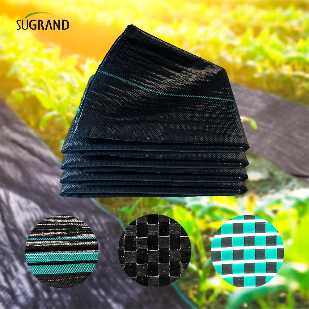 100% PP Woven Weed Mat / Black Plastic Ground Cover