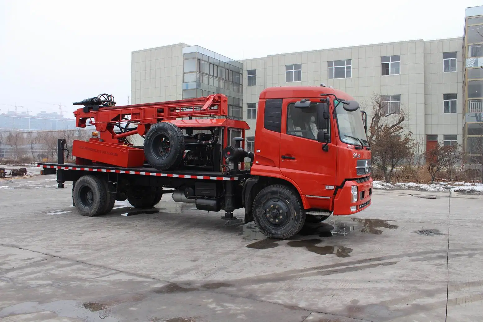 Air Compressor and Mud Pump Truck Mounted Water Well Rig