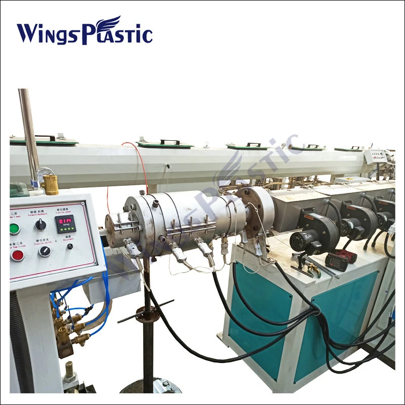 PE HDPE LDPE PPR Plastic Water Gas Oil Supply Hose Pipe Tube Extrusion Production Line Single Screw Extruder Pipe Making Machine