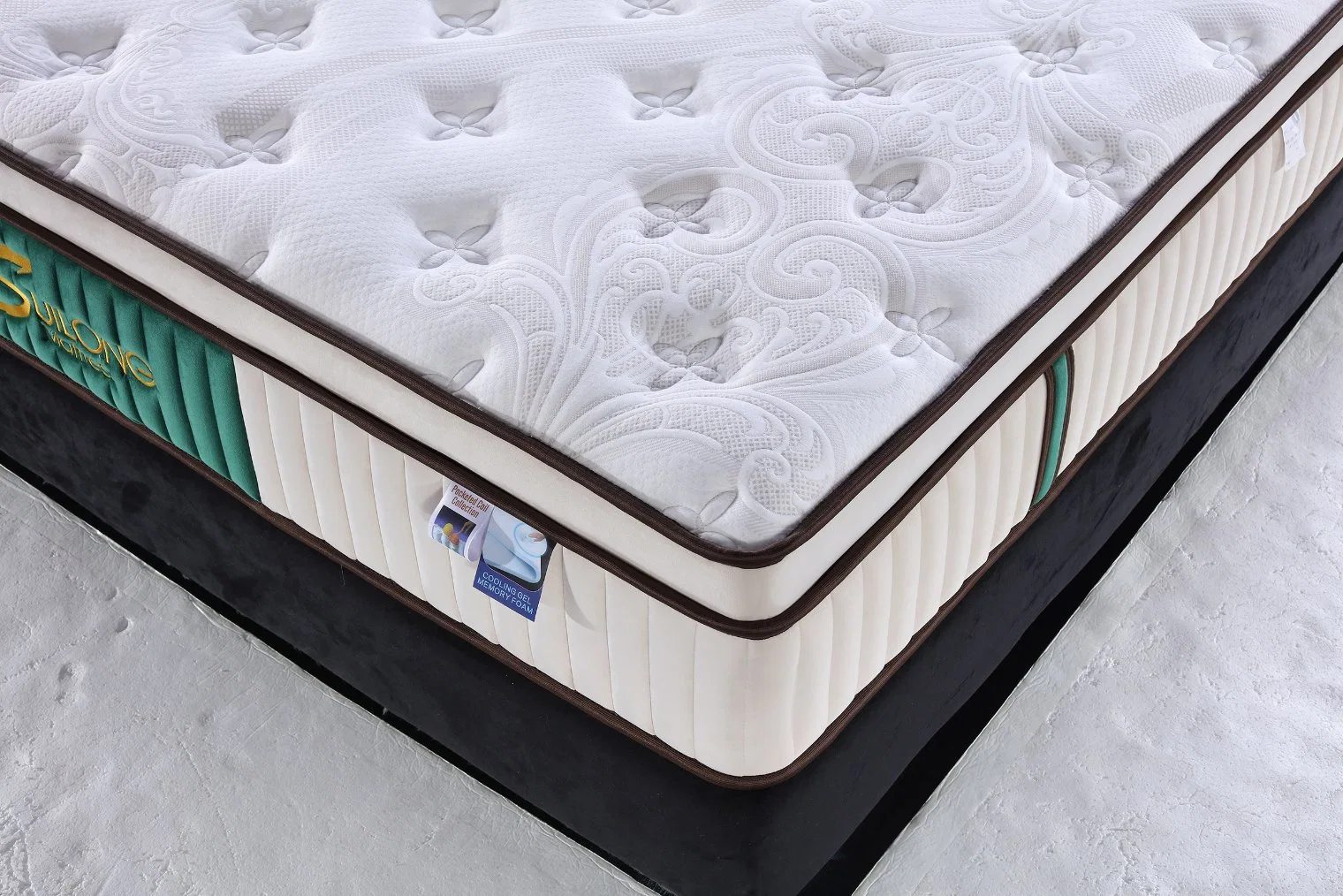 Matelas à vide Gel mousse à mémoire de forme matelas à ressorts