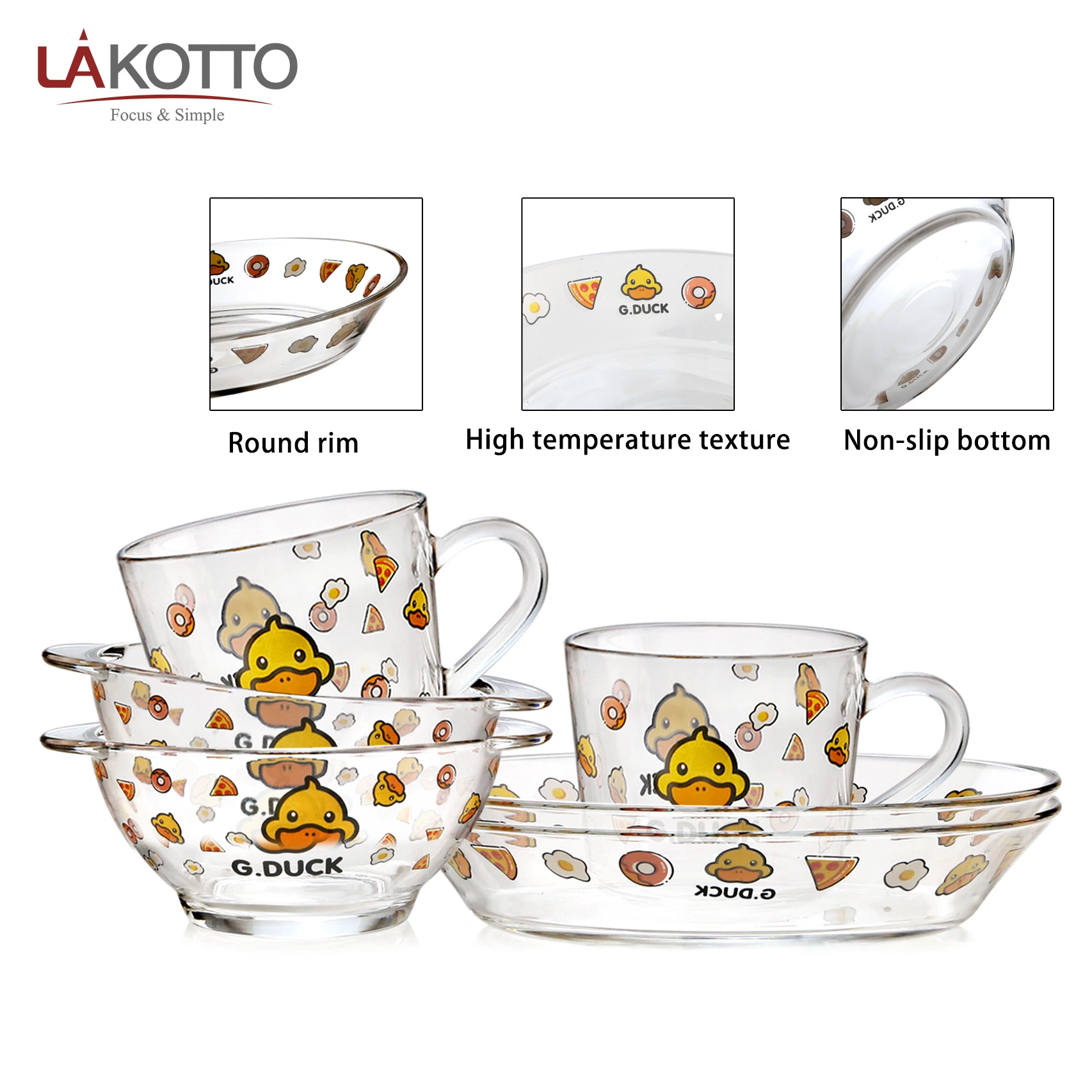 Carton Lakotto personnalisé de la Chine Cuisine Vaisselle en verre de l'outil Pot de rangement avec une haute qualité