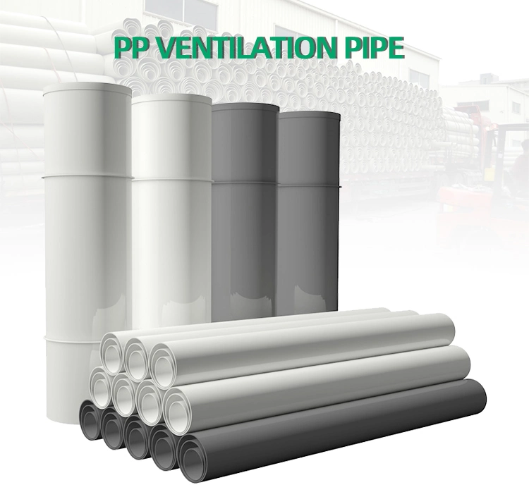 PP Duct Pipe Suppliers High Density Polypropylene Plastic Ventilation Tubes