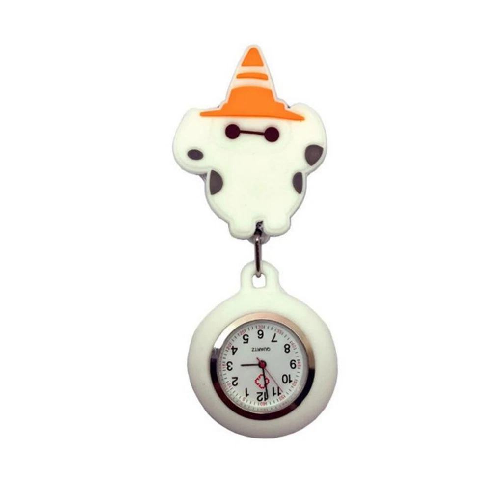 Cartoon Women Lovely Badge Reel Nurse Watch