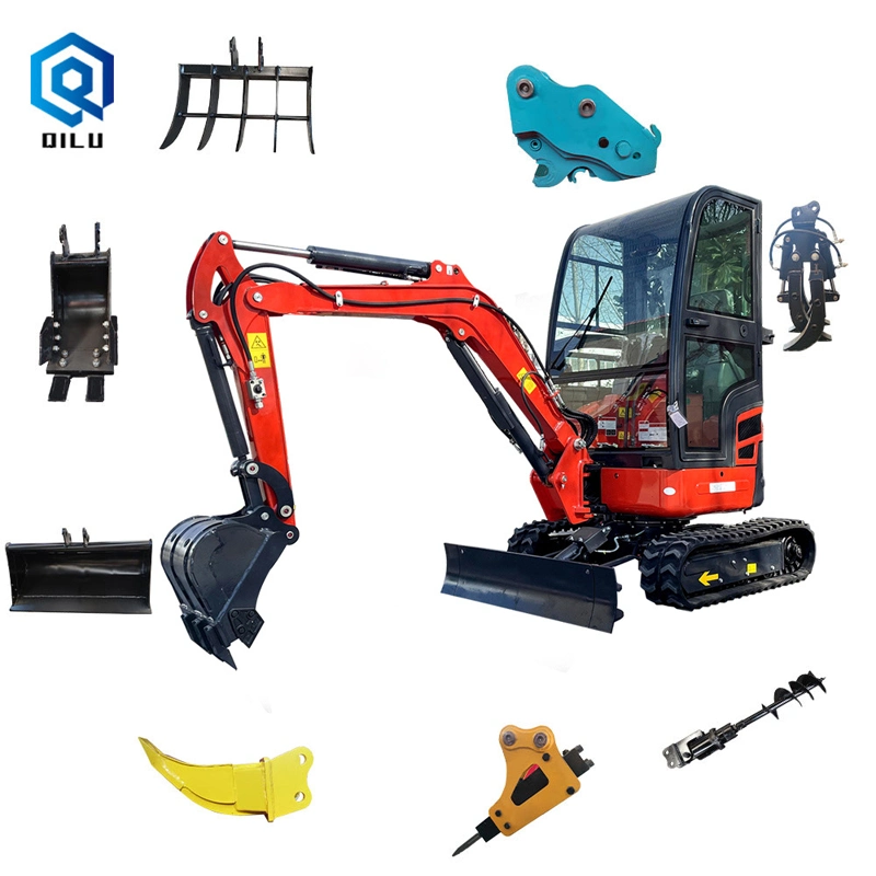 1.7 Ton Mini Crawler Excavators Bucket Kubota Excavator Wheel Excavator