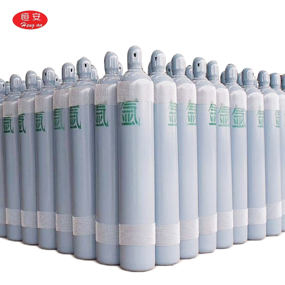 High Pressure Seamless Steel 50L Argon CO2 Helium Oxygen Cylinder with Valve Cap/Handle