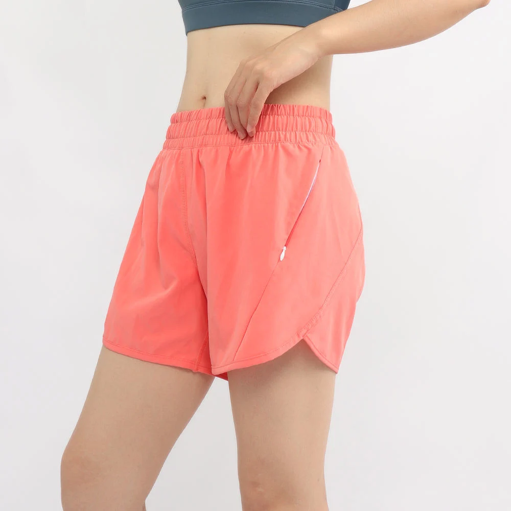 Pantalón corto deportivo de running Fitness con cinturilla elástica y bolsillos laterales para mujer