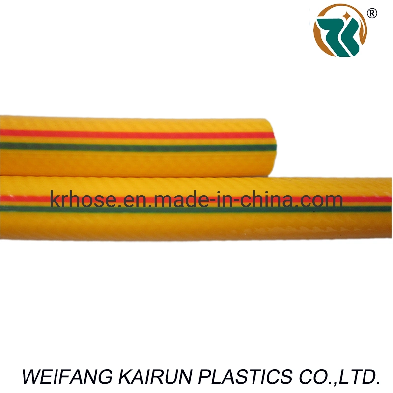 PVC Agriculture Irrigation Industrial High Pressure W. P. 40bar Air/Water Flexible Yellow Spray Hose