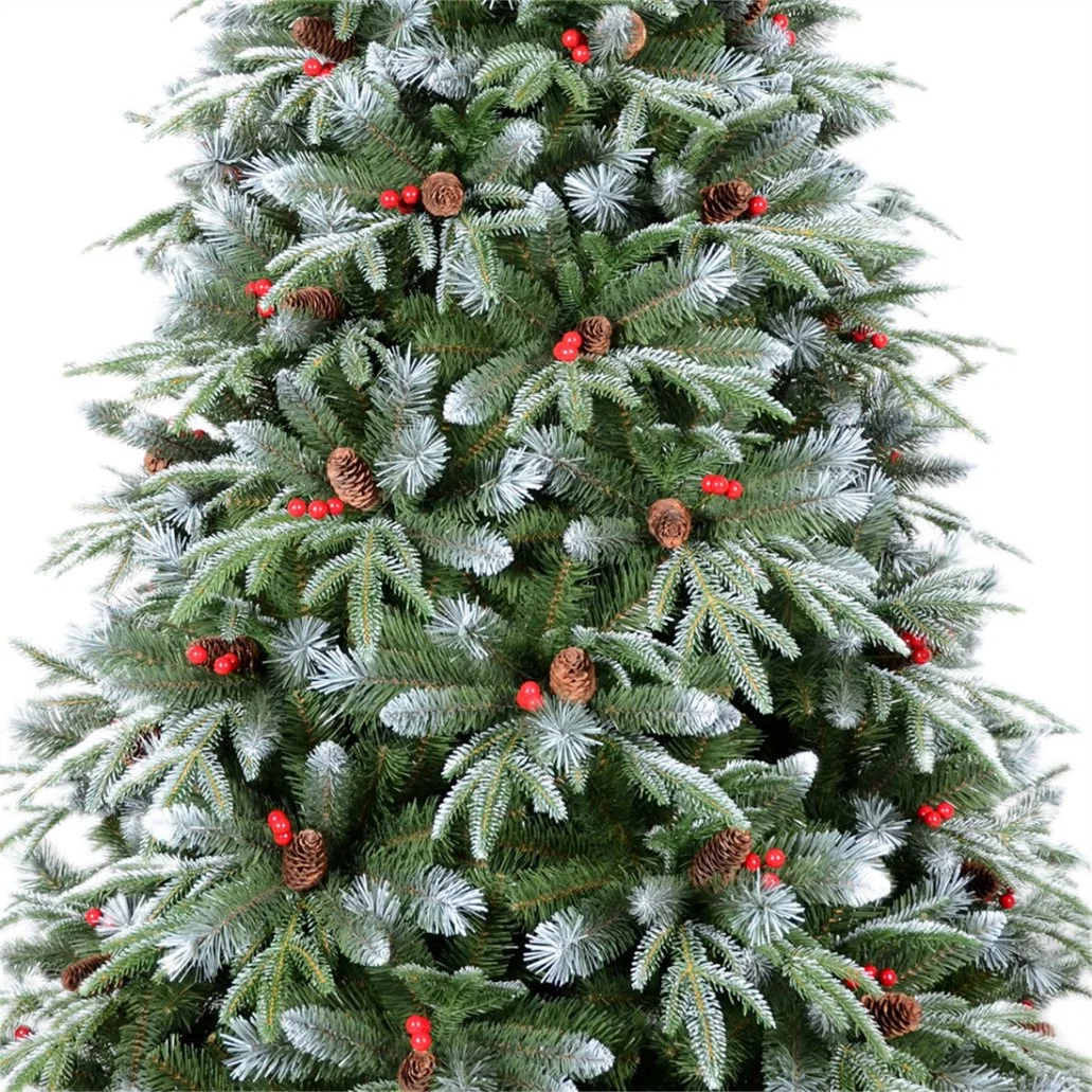 2023 Factory New Design Hot Selling High Class PVC PE Mixed Luxury Artificial Christmas Tree for Outdoor