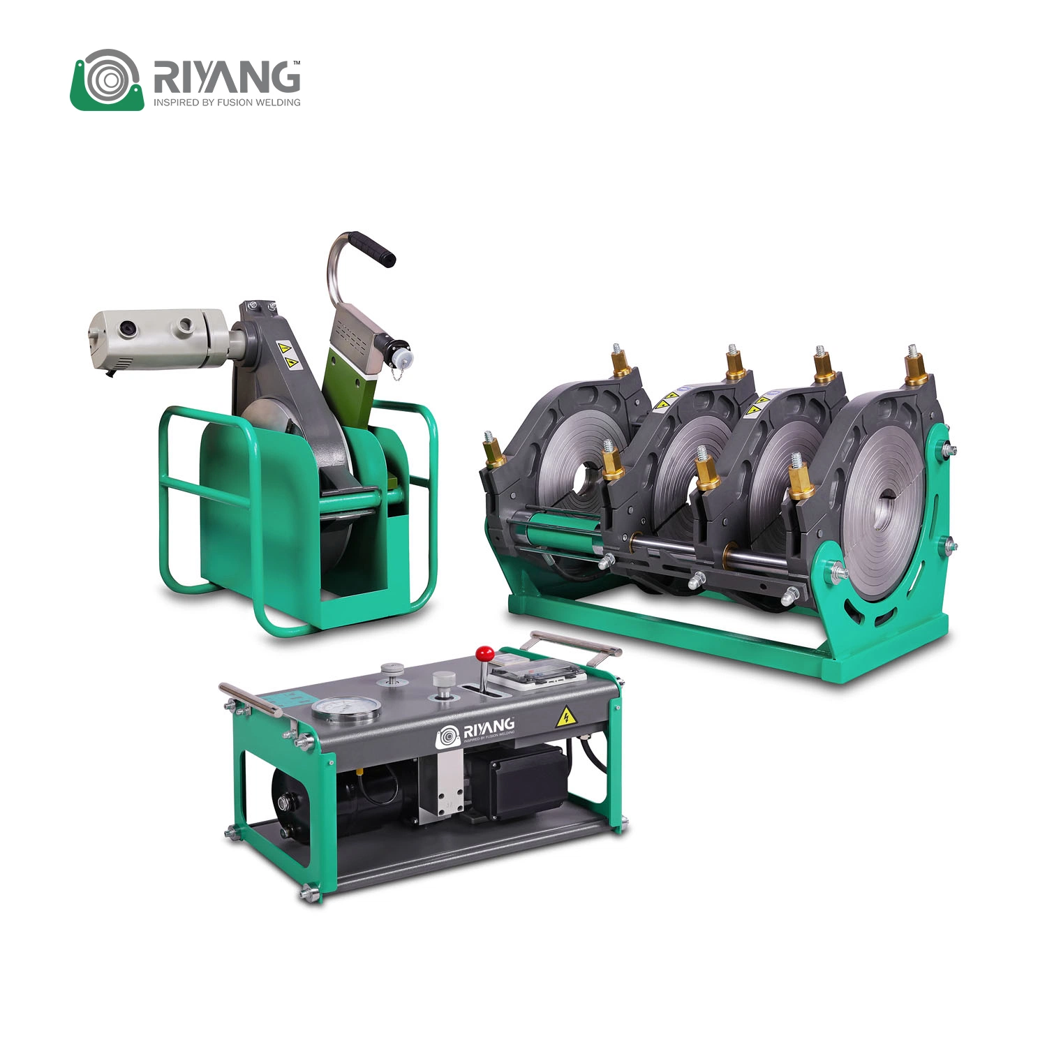 Riyang V355 Hydraulic HDPE Water Pipe Welding Machine PP PPR PE Gas Plastic Butt Fusion Equipment Electric Jointing Welder