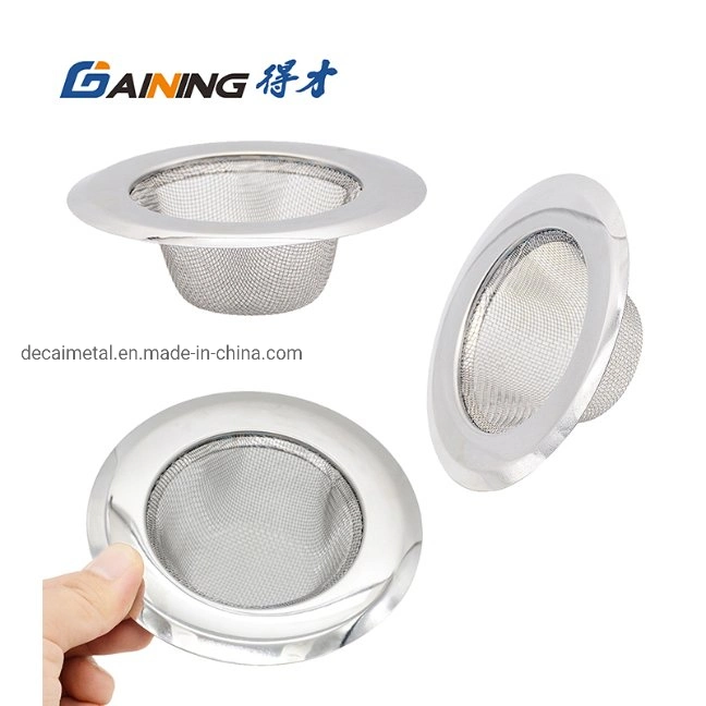 Stainless Steel Bathtub Shower Drain Hole Filter Trap Metal Wire Sink Strainer Kitchen Bathroom Accessories