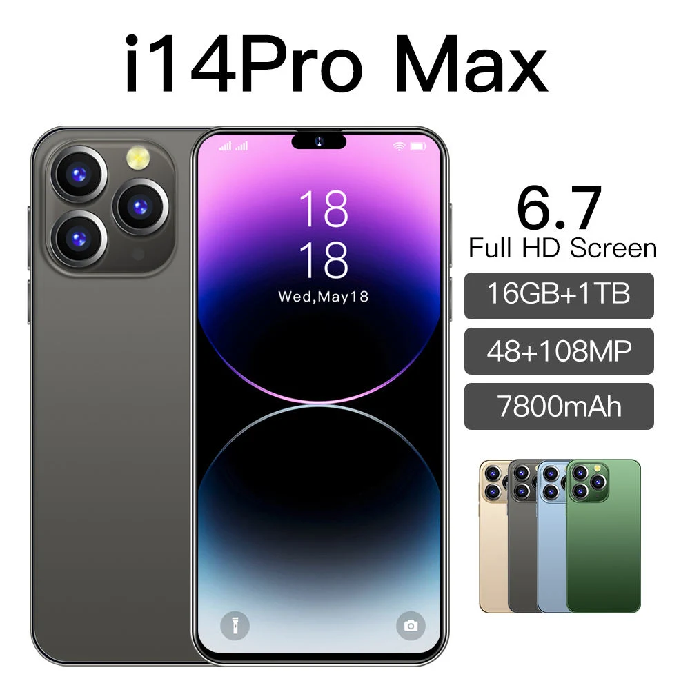 6.7 Inch Smartphone Phone I 14 PRO Max 16GB+1tb 10 Core 5g Let Cellphones 3