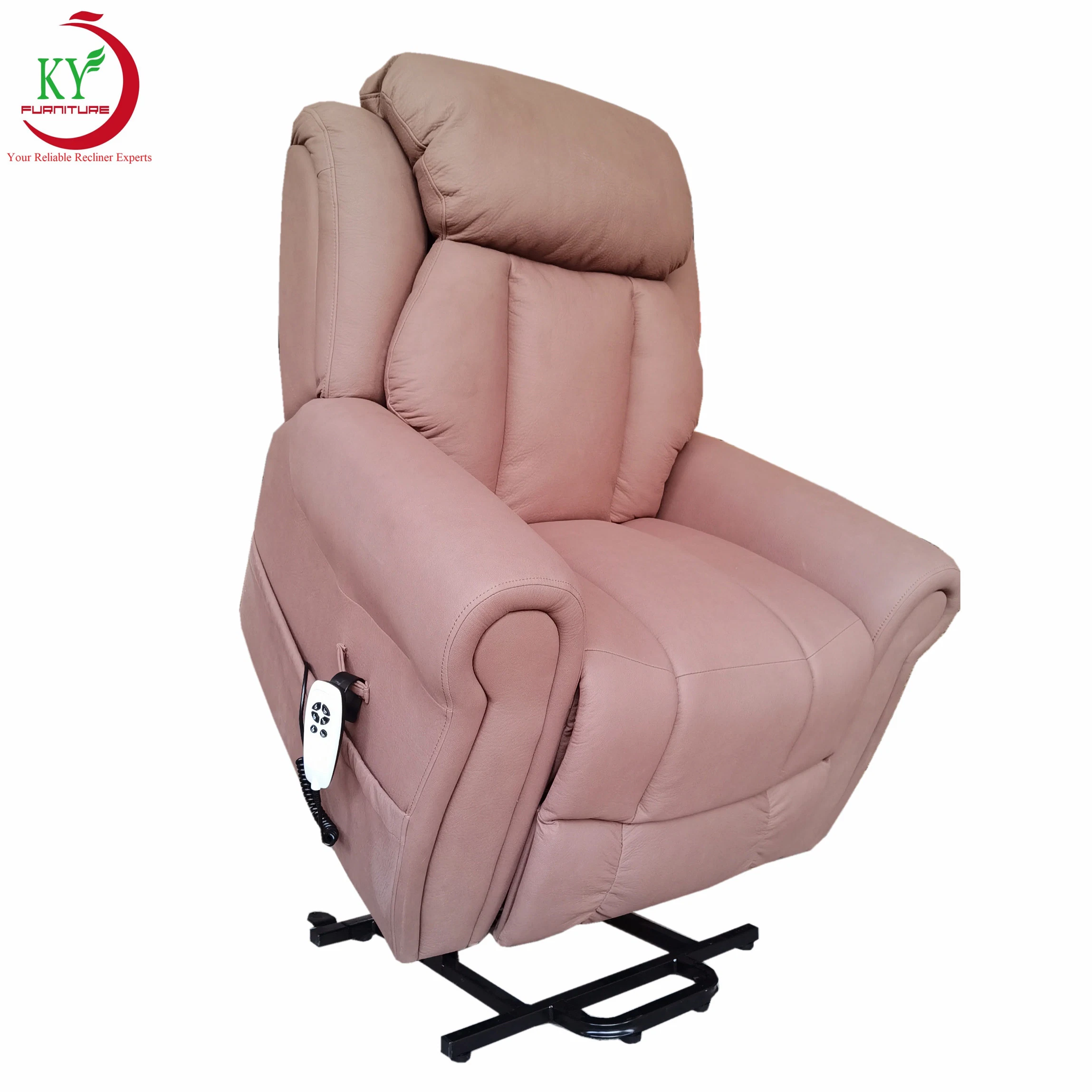 Jky Möbel Air Leder Elektro Mobilität Lift Recliner Stuhl mit Massage-Funktion für ältere und behinderte Menschen