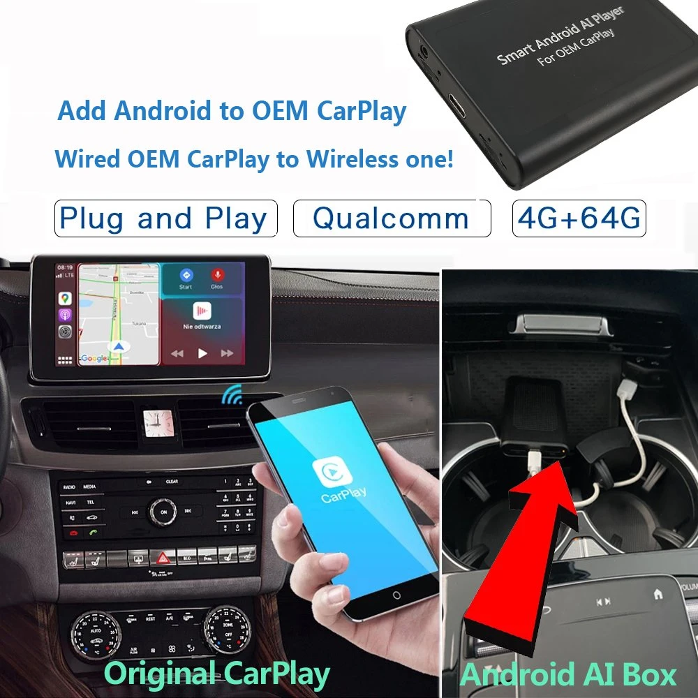 Car GPS Ai Box Wireless Carplay