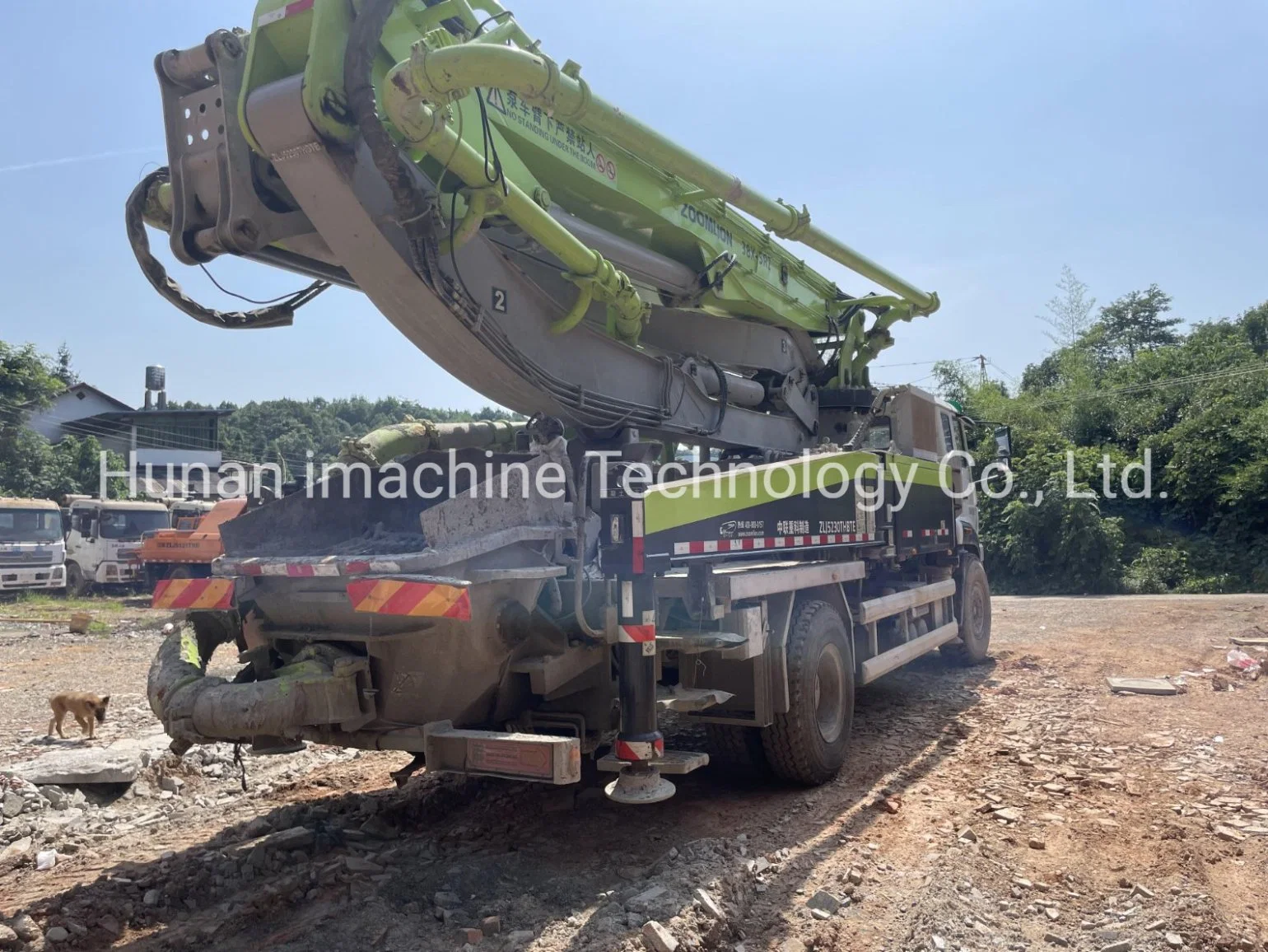 Imachine Used 38m Concrete Pump Truck with Pictures and Low Working Hours