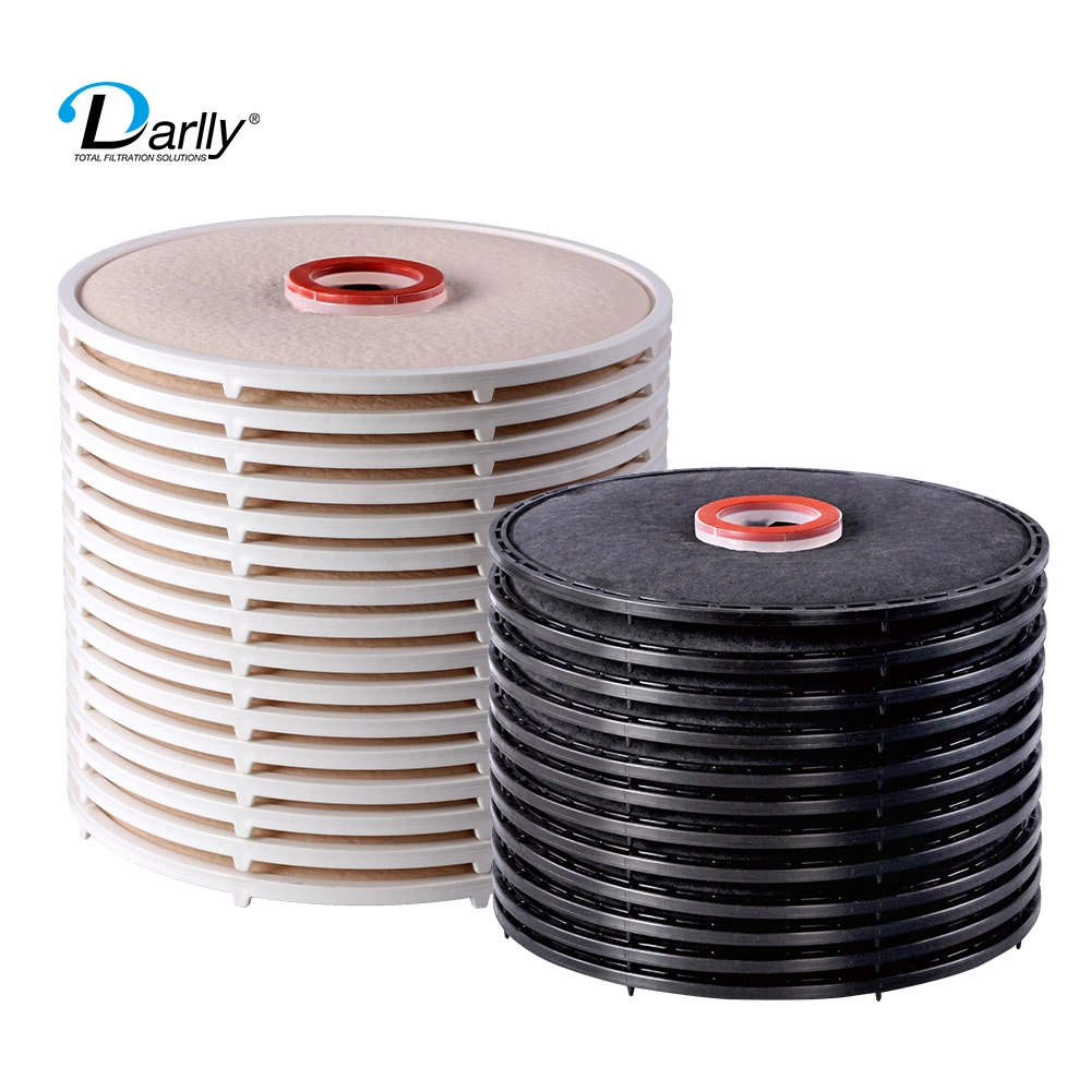 Darlly Lenticular 12 Inche 16 Inch Filter Cartridge Depth Stack Disc Food Oil Filters Replacement of Zeta Plus Filters Washable Filter