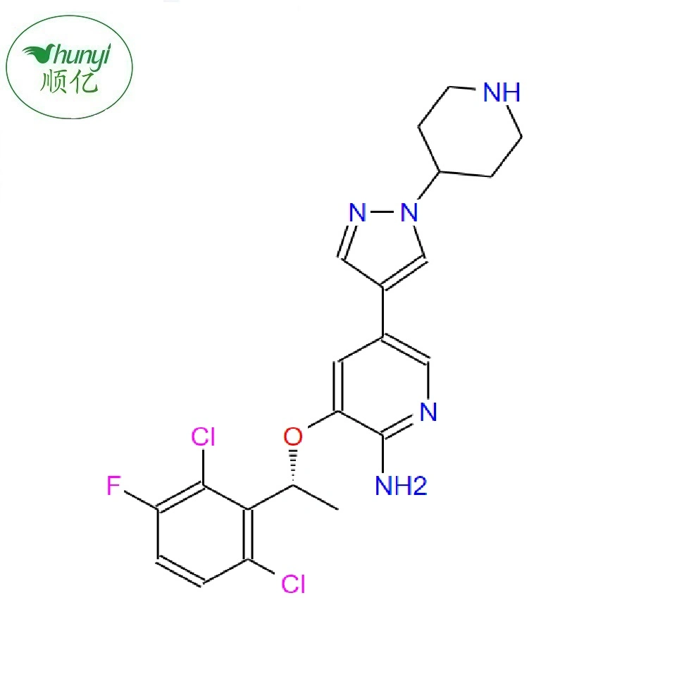 Lutte contre le cancer d'alimentation intermédiaire pharmaceutique Poudre Crizotinib no CAS 877399-52-5