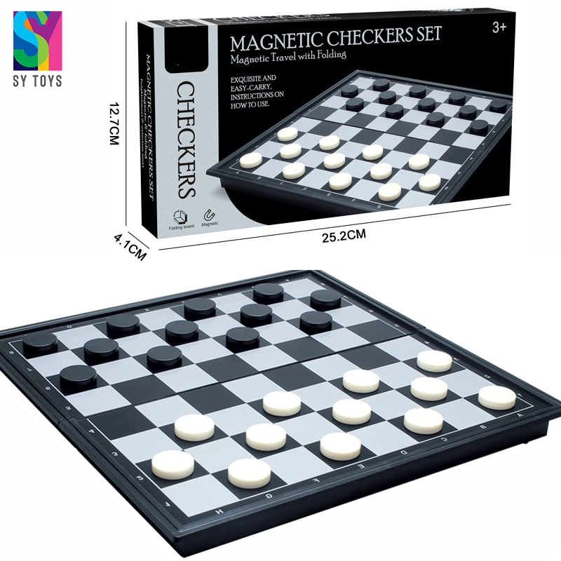 Sy crianças quebra-cabeças magnéticas de brinquedo tamanho M Checkers jogo de xadrez Definir Mesa inteligente Game