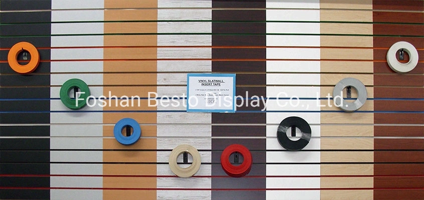 Black PVC Plastic Strip Insert Decoration for Supermarket/Store/Shop Display 2440X1mm