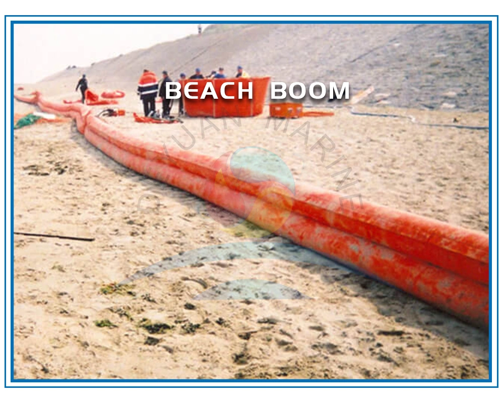 Orange PVC Beach Sealing Oil Boom