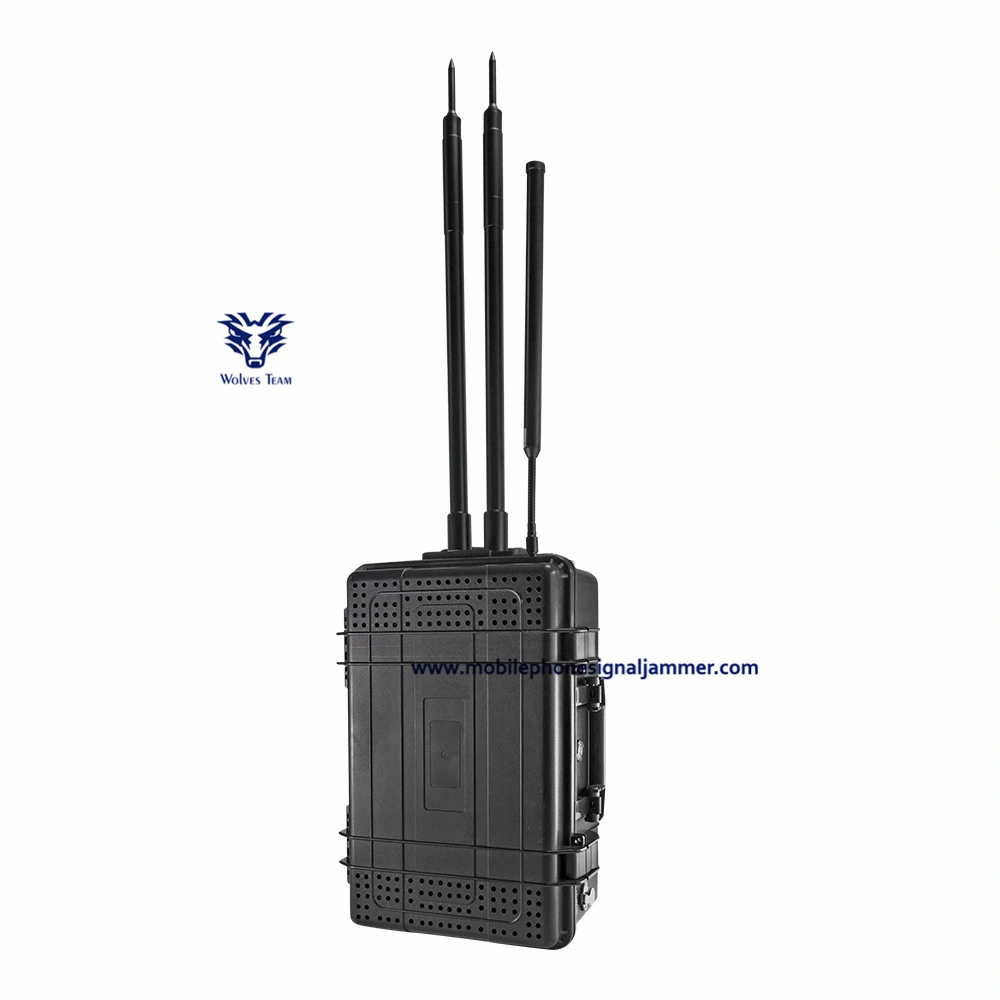 GPS de alta potencia Anti-Uav señal WiFi Jammer Drone (hasta 5000m)