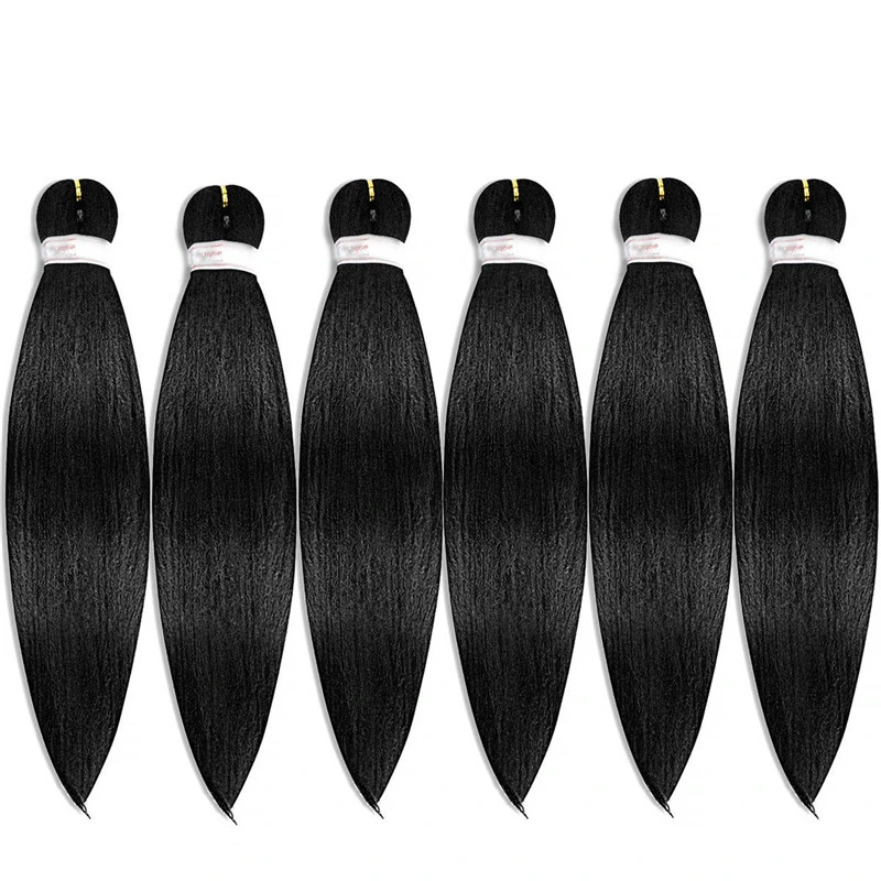 Cheap Long 26" Synthetic Pre-Stretched Easy Braiding Hair Extensions Ombre