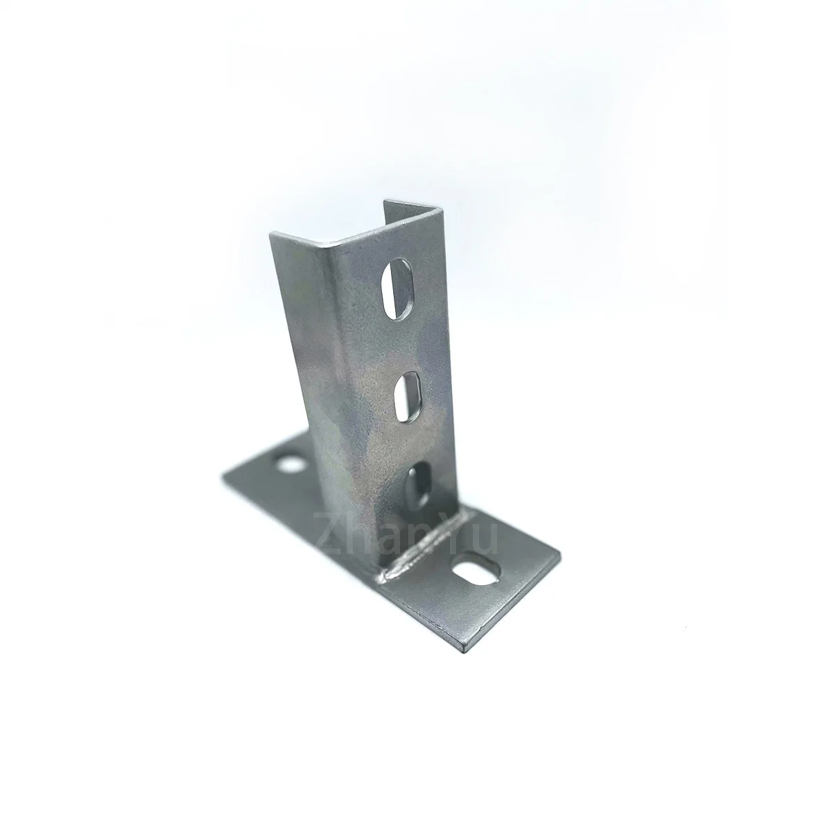 Carbon Steel Hot DIP Galvanized Solar panel Support System Fittings Connection Base Welding Base Strut Floorbracket