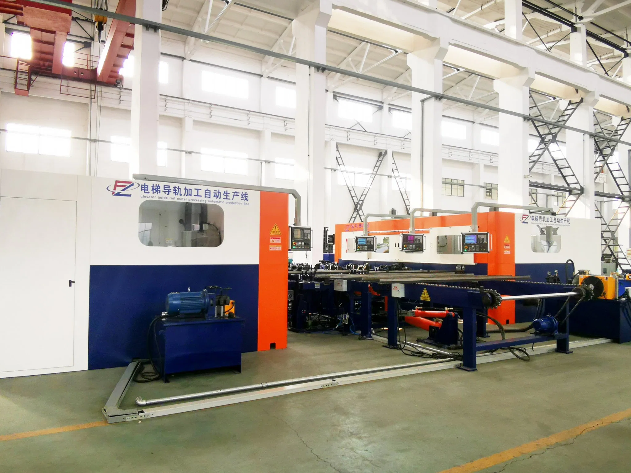 Automated Milling Machine for Elevator Guide Rail Metal Processing