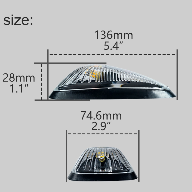 Top Warning Marker Lamp, LED Roof Marker Lights for Chevrolet and Gmc