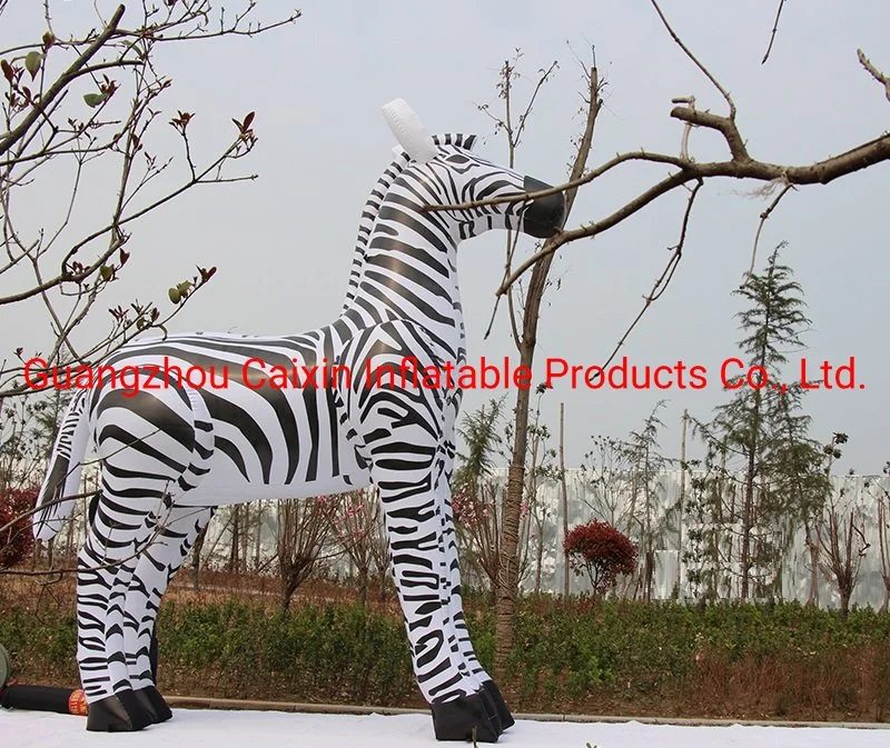 Waterproof Inflatable Zebra Model Floating Zebra Mascot Inflatable