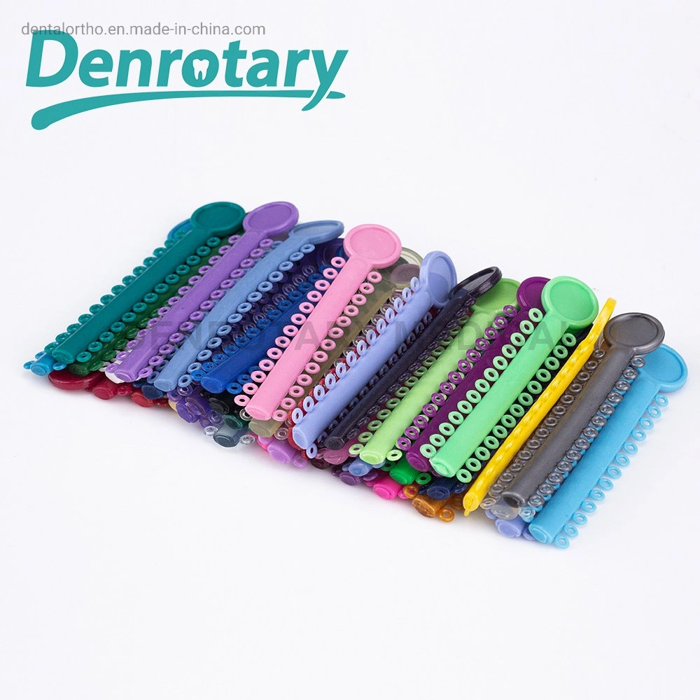 Denrotary Dental Consumables Braces Elastic Band Orthodontic Ligature Tie with CE ISO FDA