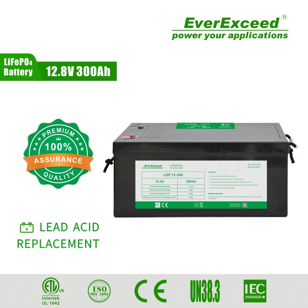 Bateria LiFePO4 padrão de bateria de 12 V de 12 V de substituição de ácido de chumbo para veículos elétricos/energia solar, aprovada pela CE, grupo 31, 8 d, 4D BCI