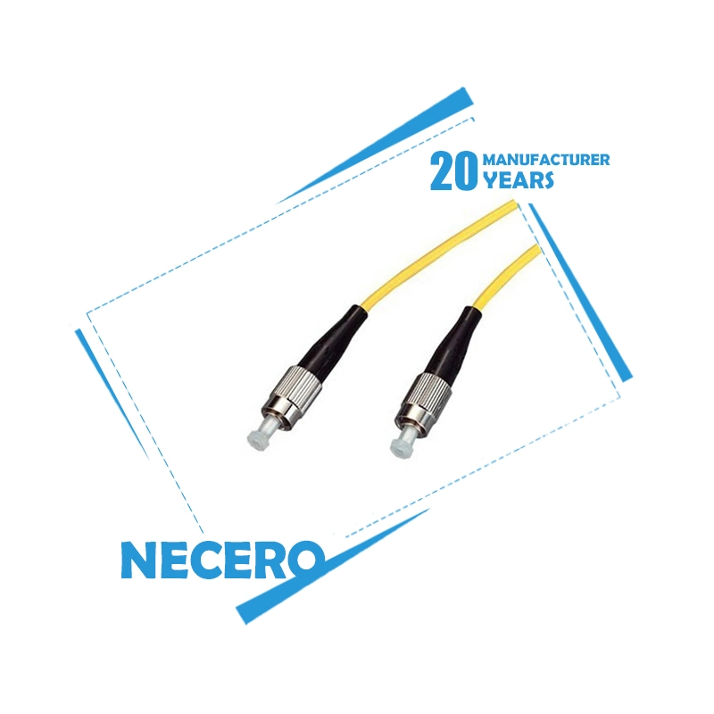 Necero FC PC to FC Upc Single Model 9/125um Simplex 2m 5m 10m 15m 20m Fiber Patch Cord Cable