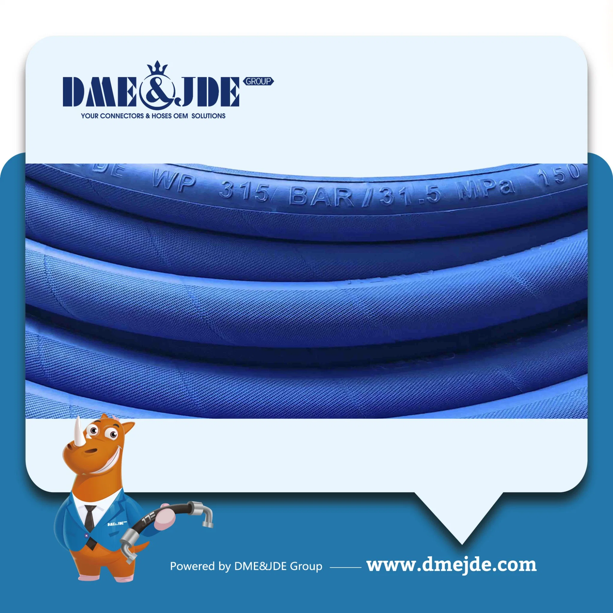 2sc +155 &deg; C Wire Braided High Temperature Hose