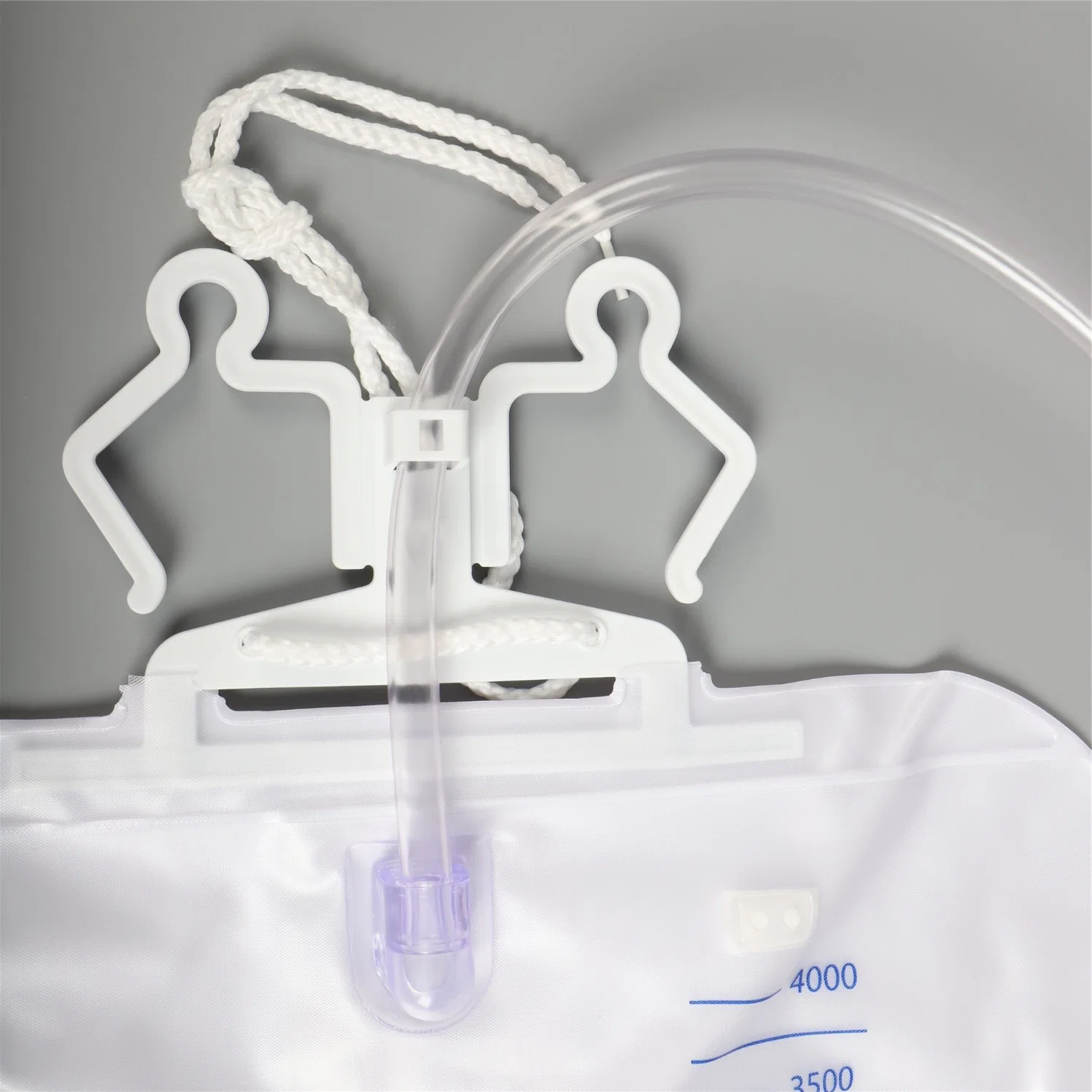 4000ml Apple Shape Medical with Hanger and Clamp Luxury Urine Bag