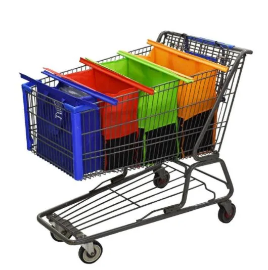 Custom Reusable Folding Nonwoven Shopping Cart Bag