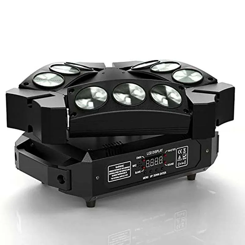 هيليوس RGB DMX512 الصوت تنشيط حفل الزفاف تحريك مرحلة الرأس خفيف