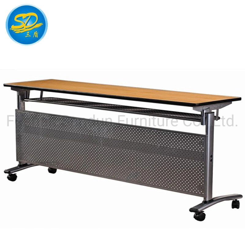 Storage Folding Rectangle MDF Plywood with Melamine or Laminate Finish Conference Meeting Table