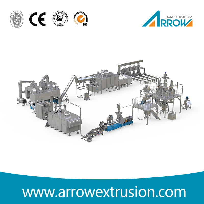 Shandong Arrow 500-600kg/H Getreideflocken Herstellung von Maschinen Frühstück Getreideherstellung Geräte mit CE-Zertifizierung