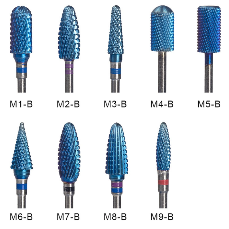 Vernis à ongles tungstène acier tête de meulage foret à queue électrique Outil de dépose de clou pour meuleuse