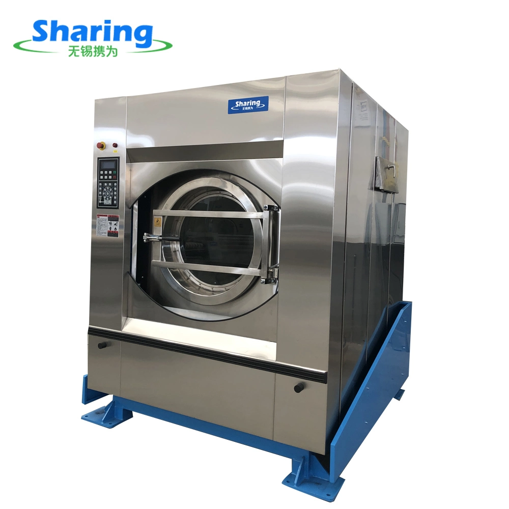 50 кг, 100 кг Промышленная полностью автоматическая наклонная стиральная машина Экстрактора Коммерческая прачечная стиральная машина Оборудование для гостиничного и больничного использования