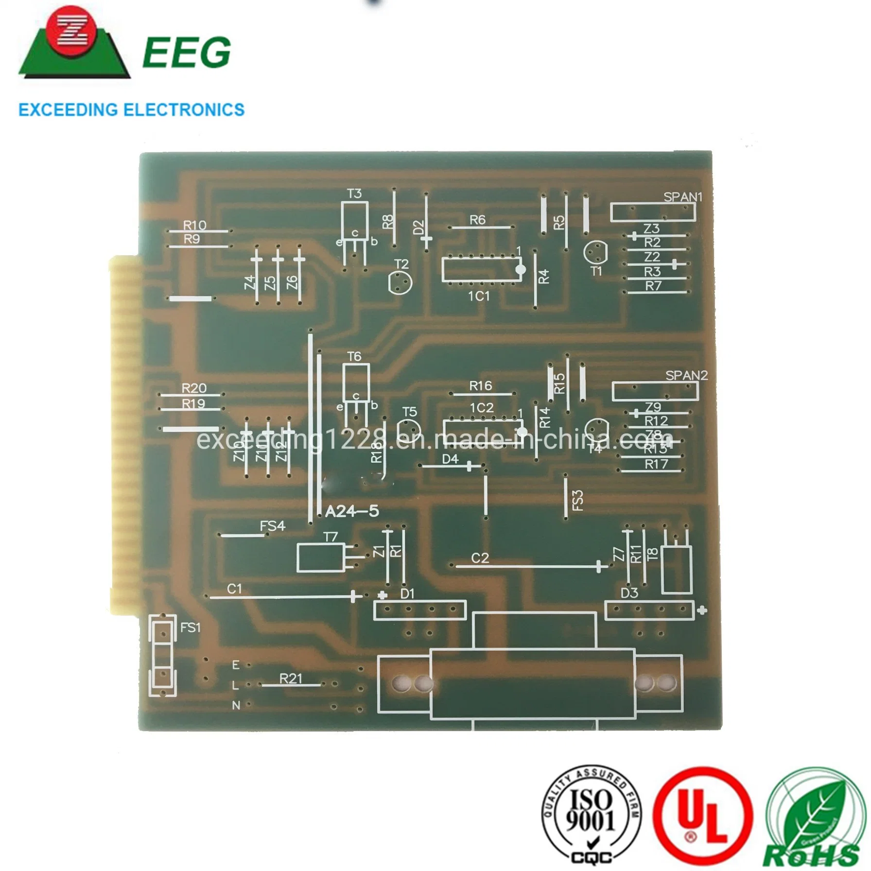 High Tg Multilayer PCB Immersion Gold/Gold Finger PCB