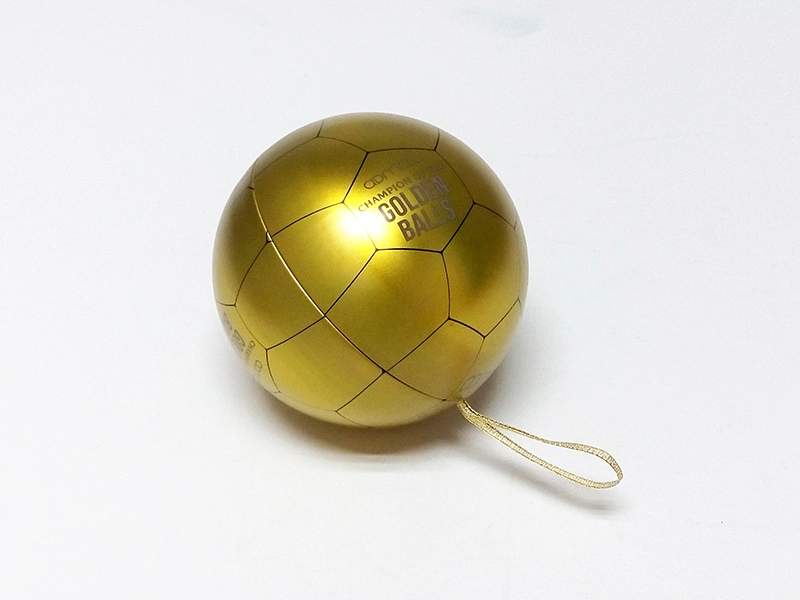 Рождество шарик Тин с помощью шнура для металлических подарочная упаковка тара