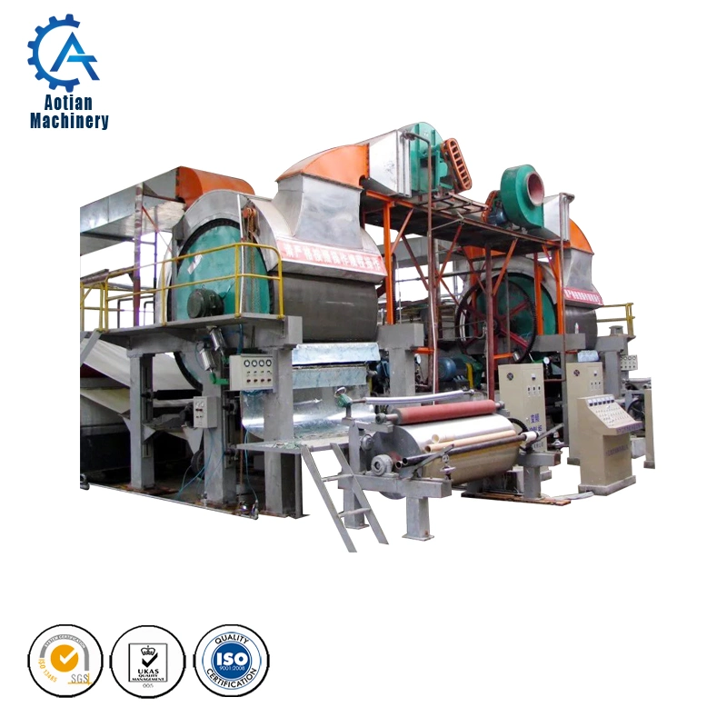 2400mm Waste Book Recycling Full Automatic Toilet Paper Machine