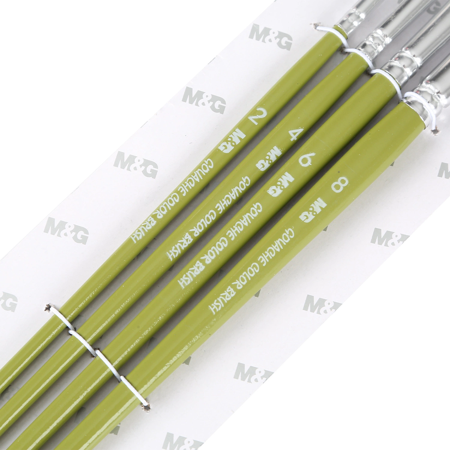 M&G 97891 Watercolor Paints Brush Set with Rust Free Double Crimped Aluminium Ferrules