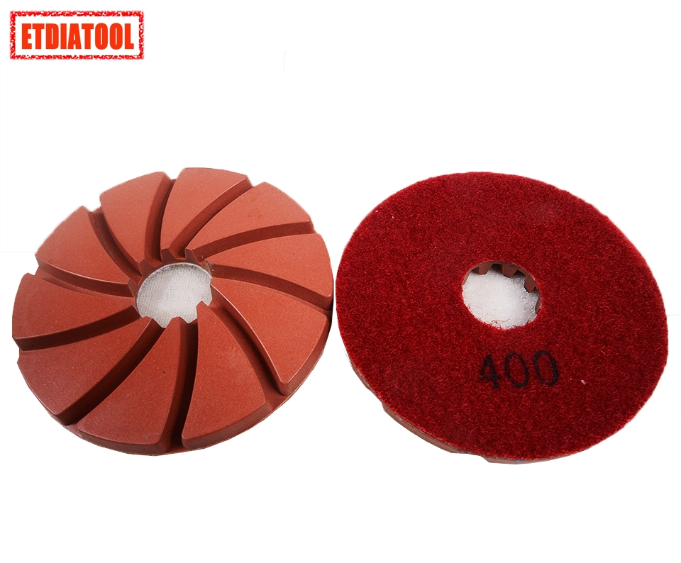 Grit 800 Diamond Resin Polish Pads for Granite, Artificial Stone, Quartz, Concrete, Terrazzo with Snail Lock or Magic Lock