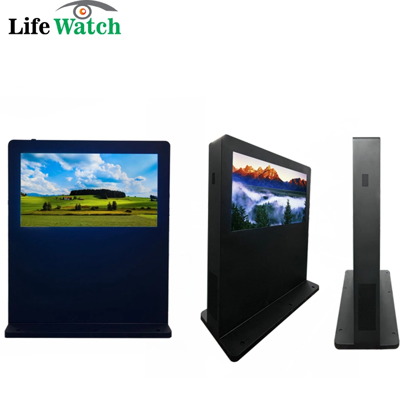 Rede de 75 polegadas Landscape Android System Interactive Outdoor LCD Digital Signage Quiosque Totem Display Advertising Player