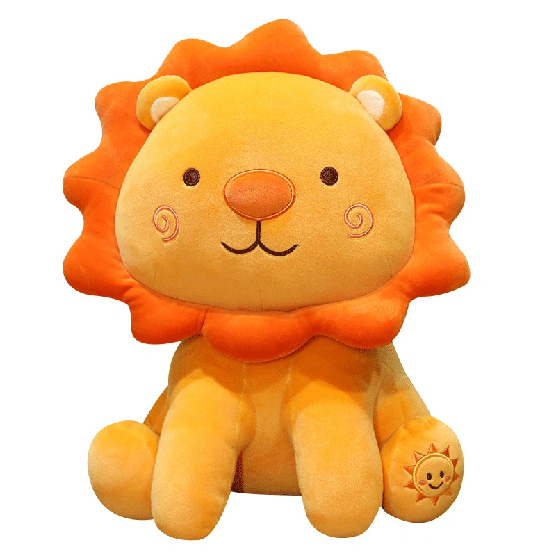 Promoción Cartoon Soft Animals cute relleno personalizado Sunflower Lion Animal Juguete