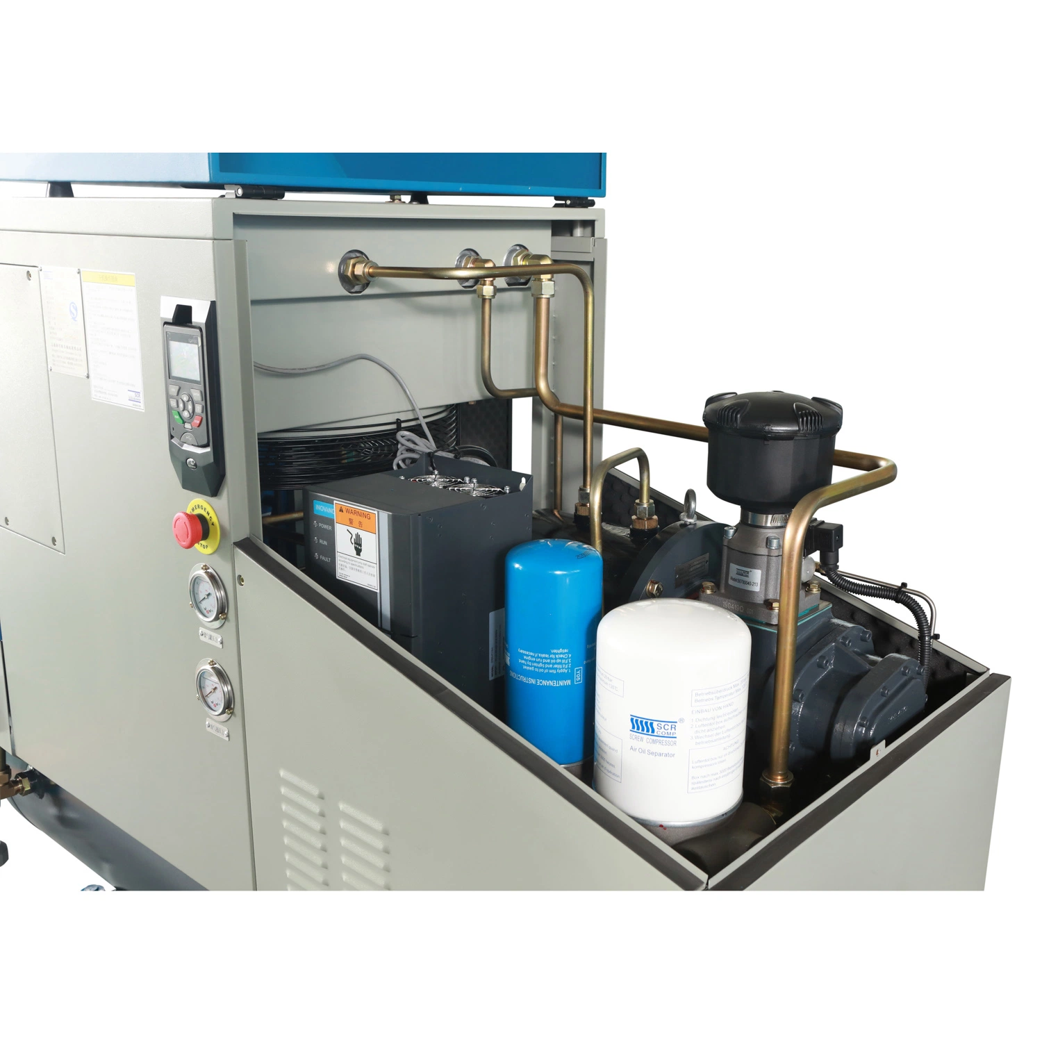 Oil Cooling Pm Motor Special Screw Air Compressor with Air Dryer for Laser Cutting (SCR20CPM)